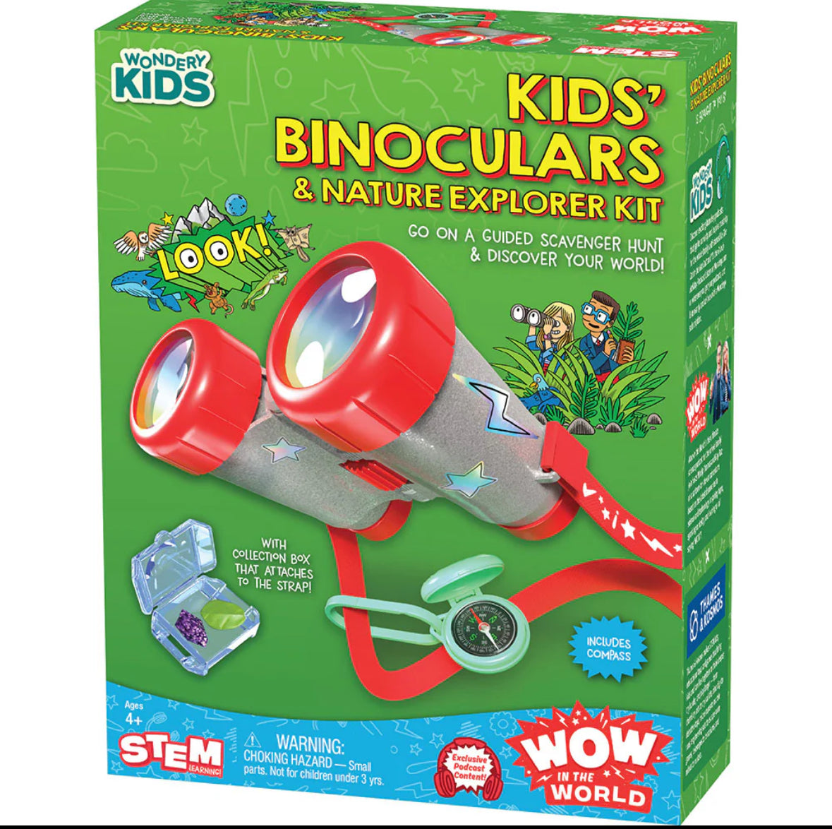Bigjigs Wooden Toddler Binoculars - Eco-Friendly Role Play & Explorer Toy For Kids 18+ Months