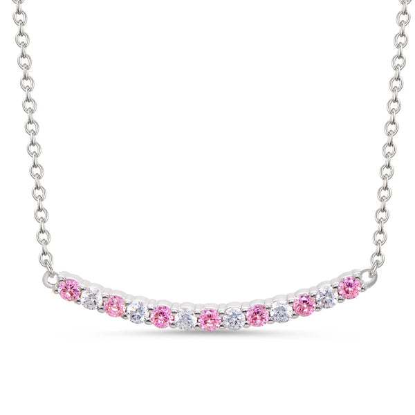 cz bar necklace