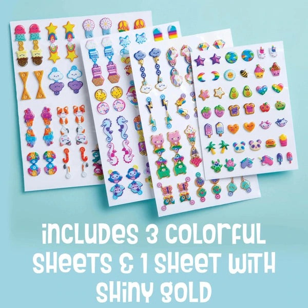 puffy stick on earrings