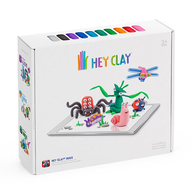 Hey Clay Forest Animals Set - Colourful Modeling Air Dry Clay for Kids - Air Dry Clay Kit 15 Cans and Sculpting Tools with Fun Interactive