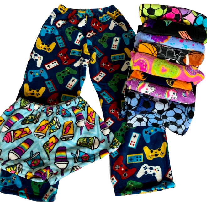 fuzzie shorts - pants - blankets - rompers - spa wraps