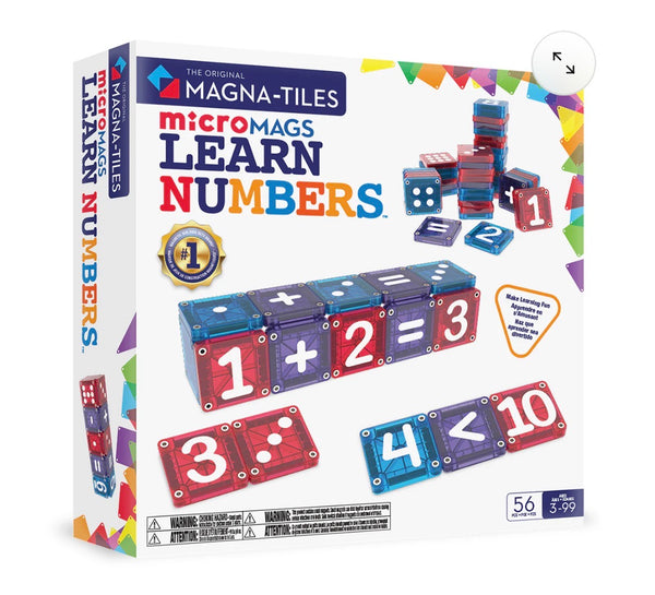 magna-tiles micromags learn numbers