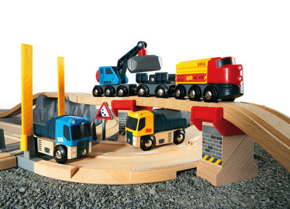 brio rail and road loading set