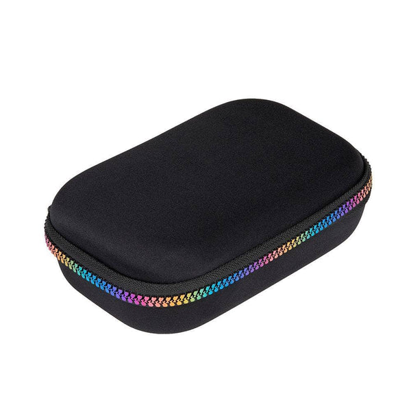 zipit black and rainbow pencil case