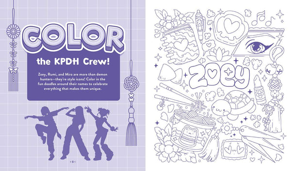 unofficial k-pop demon hunters activity book