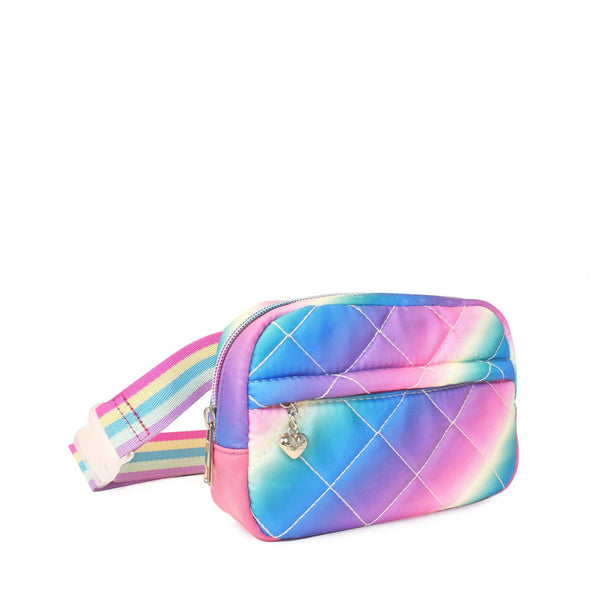 ombre quilted fanny pack