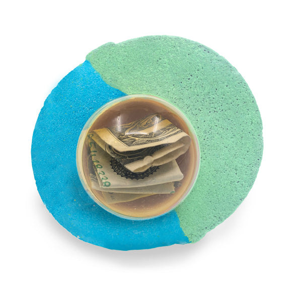 mystery money bath bomb