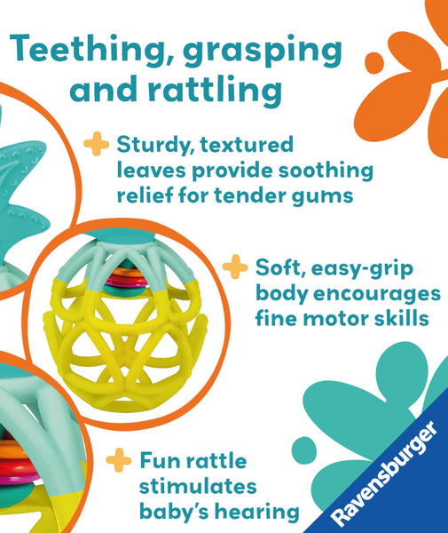 pineapple rattle teether