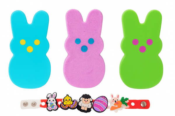 bunny bath bomb w/easter charm