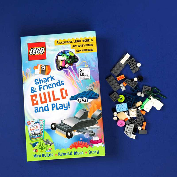 lego shark and friends build and play