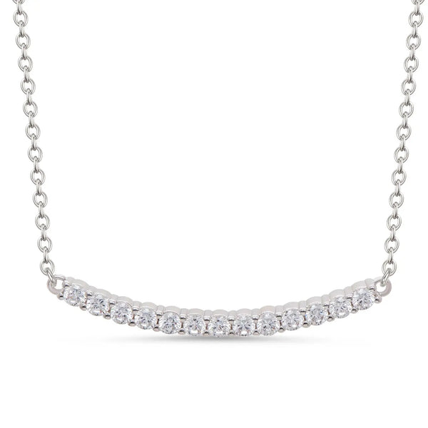 cz bar necklace