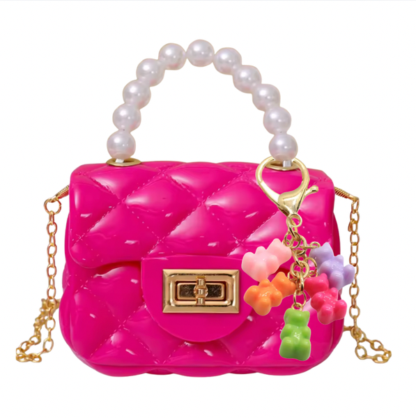 gummy bear bag charm mini jelly purse