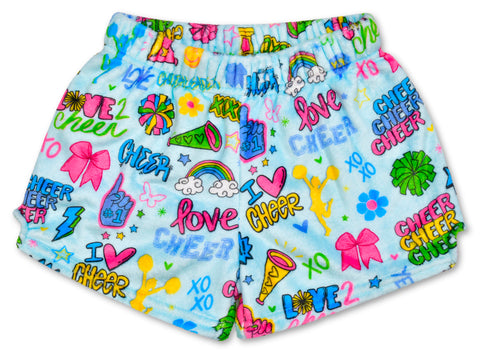 corey paige cheer fuzzie shorts