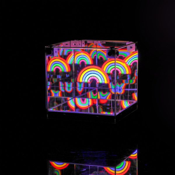 led 3d mirror cube - assorted designs