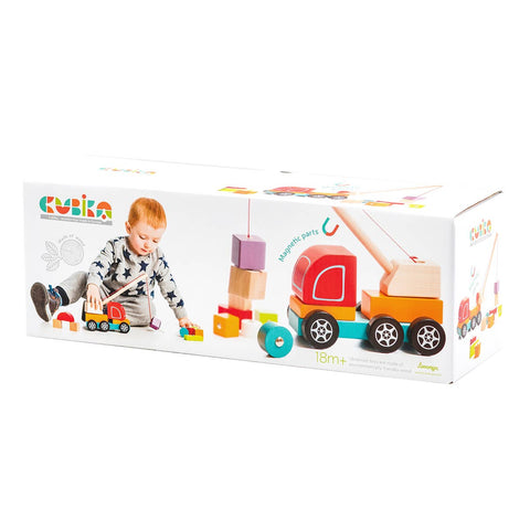 cubika wooden crane truck