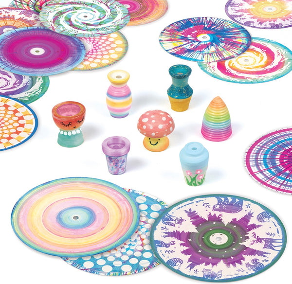 make it real mini pottery and spin art studio