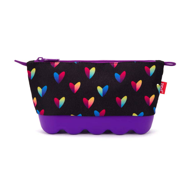 zipit hearts silicone pencil case