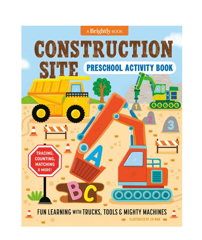 construction site preschool activity book