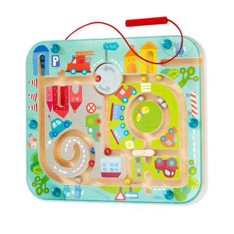town maze magnetic puzzle game