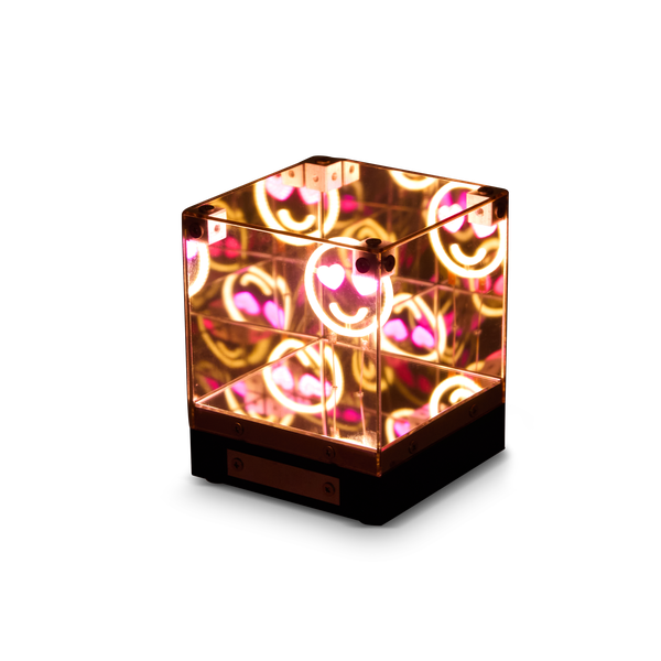 led 3d mirror cube - assorted designs
