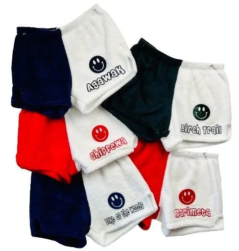 fuzzie shorts - camp chi