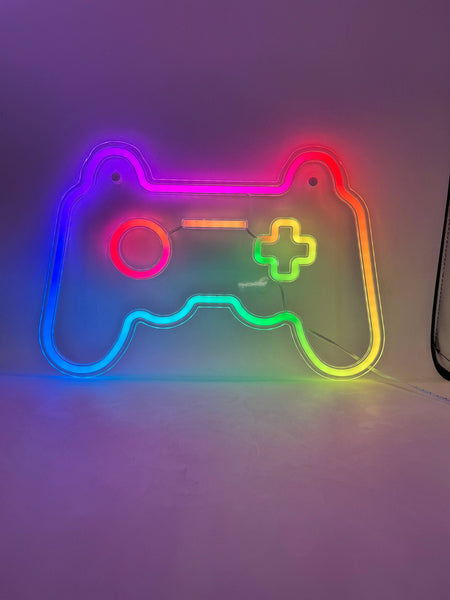color changing neon sign - gamer