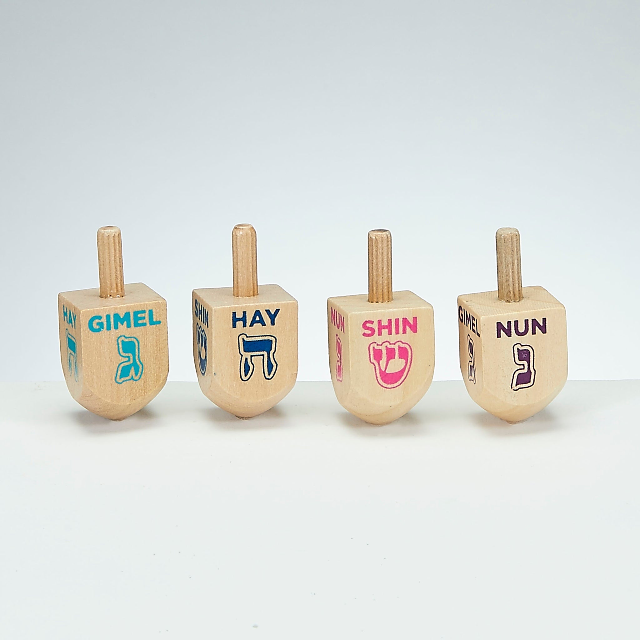 hanukkah wooden dreidel