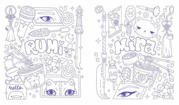 unofficial k-pop demon hunters activity book