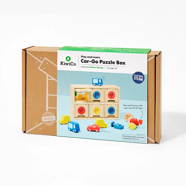 car go puzzle box matching shape