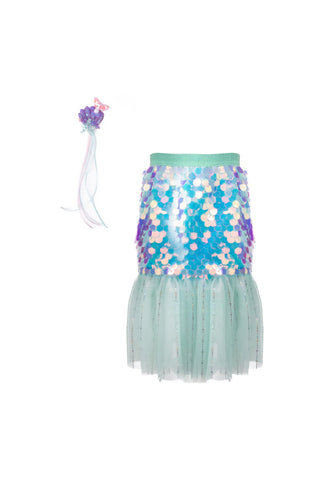 bling bling mermaid skirt and hair clip