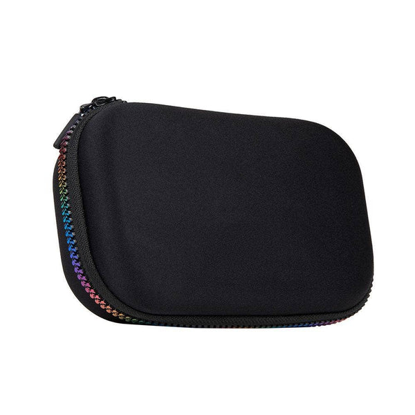 zipit black and rainbow pencil case
