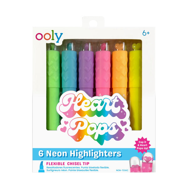 heart pops - neon highlighters