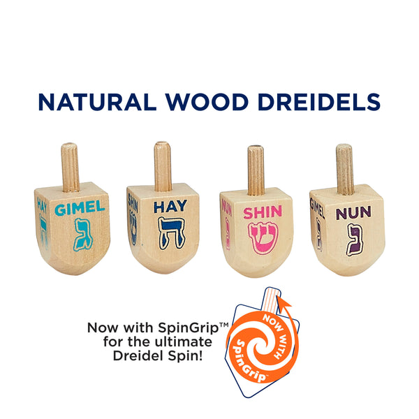 hanukkah wooden dreidel