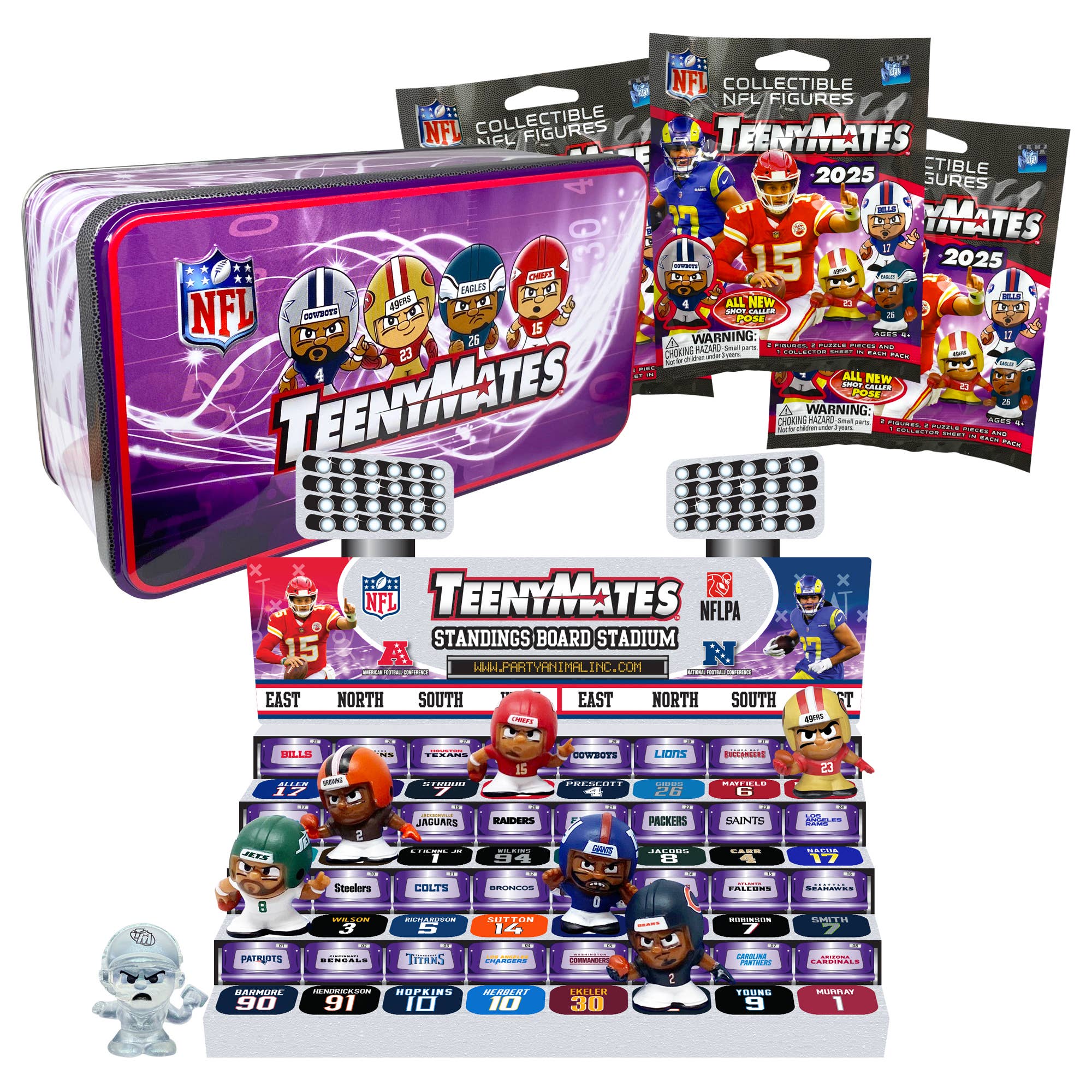 teenymates nfl collector tin
