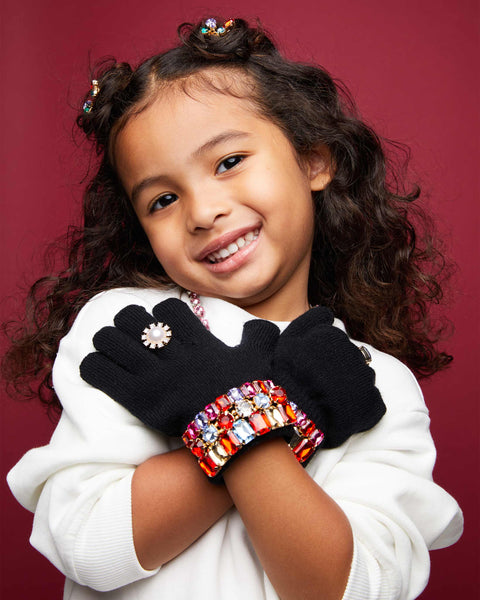 ice skating jeweled gloves