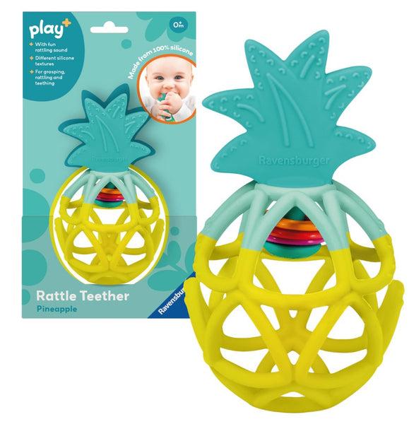 pineapple rattle teether