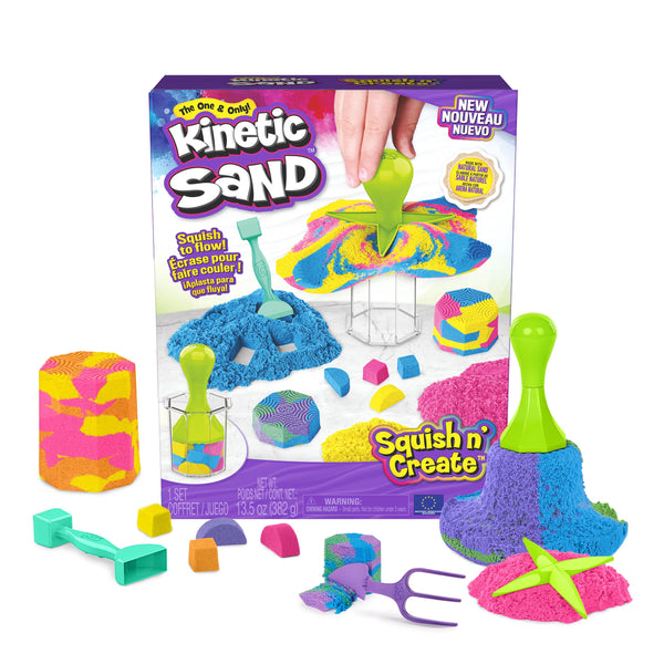 kinetic sand squish and create