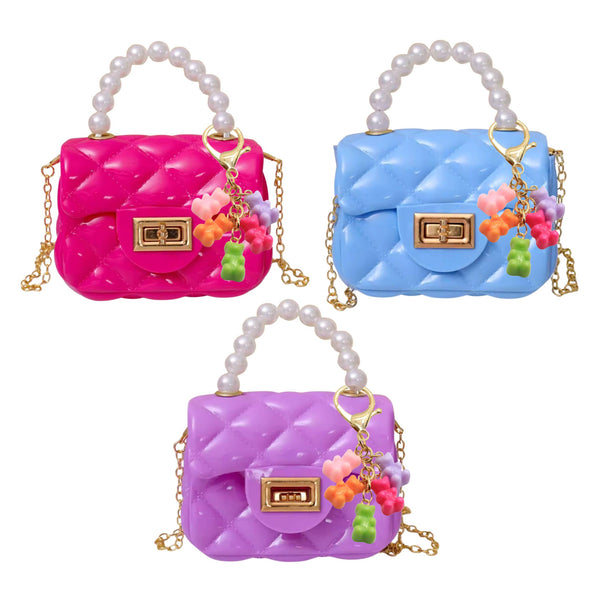 gummy bear bag charm mini jelly purse