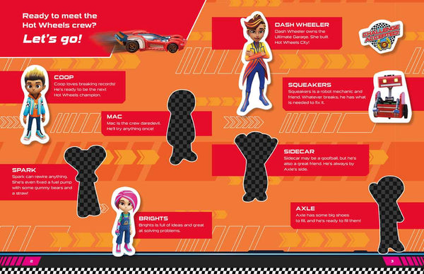 hot wheels revved up sticker book
