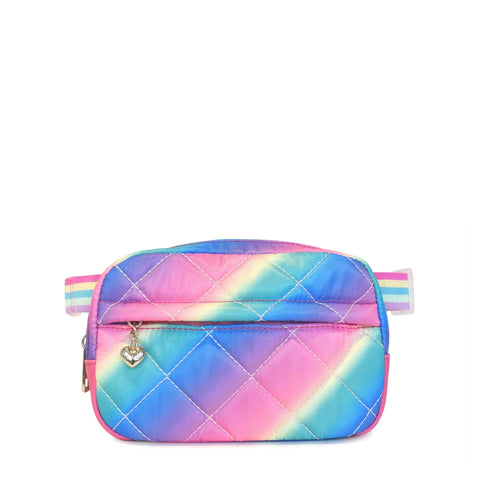 ombre quilted fanny pack