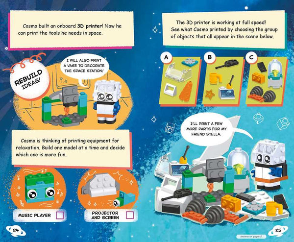 lego space build and play