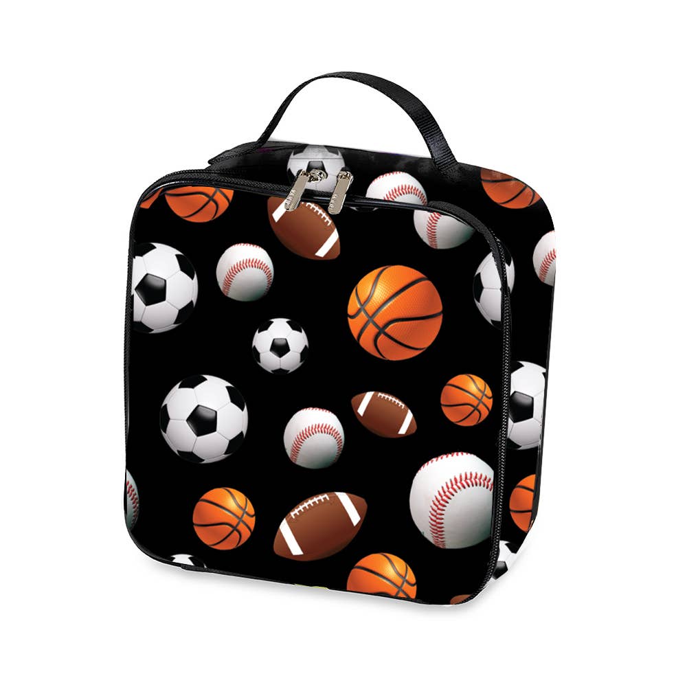 sports insulated canvas lunch bag