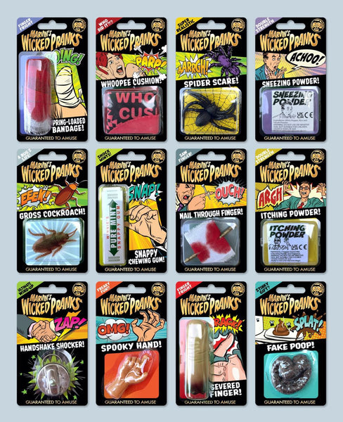 marvin’s wicked pranks and jokes - assortment