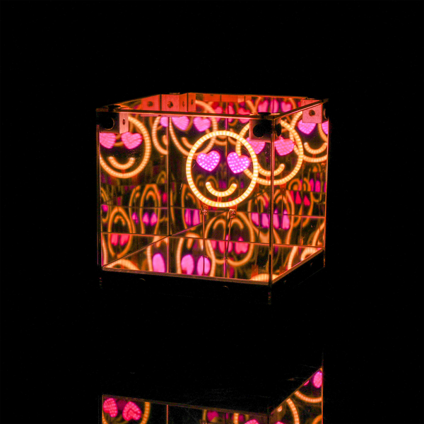 led 3d mirror cube - assorted designs
