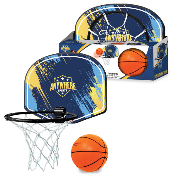 silent basketball with hoop