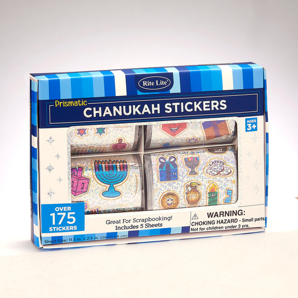 hanukkah prismatic stickers