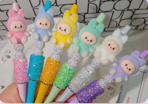 labubu rhinestone pens
