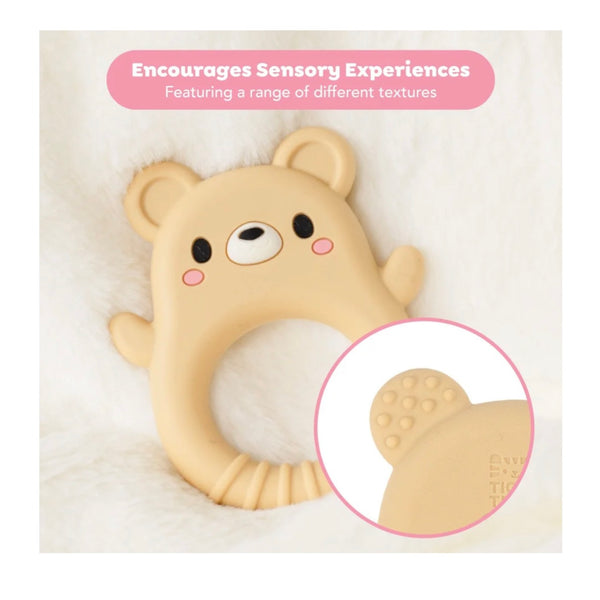 silicone teether - bear