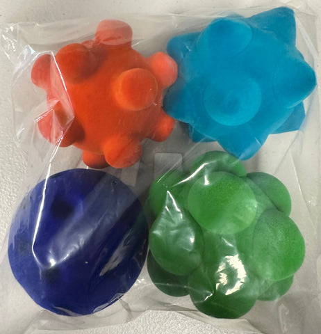 rubbabu sensory balls - set of 4