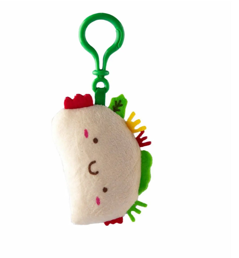 taco cat goat cheese pizza plush keychain – Parkway Presents